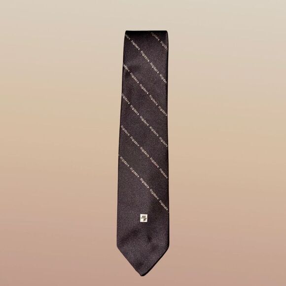 OOAK Vintage Frigidaire The President Poly/Silk Blend Brown Tie One of a Kind - Picture 2 of 5